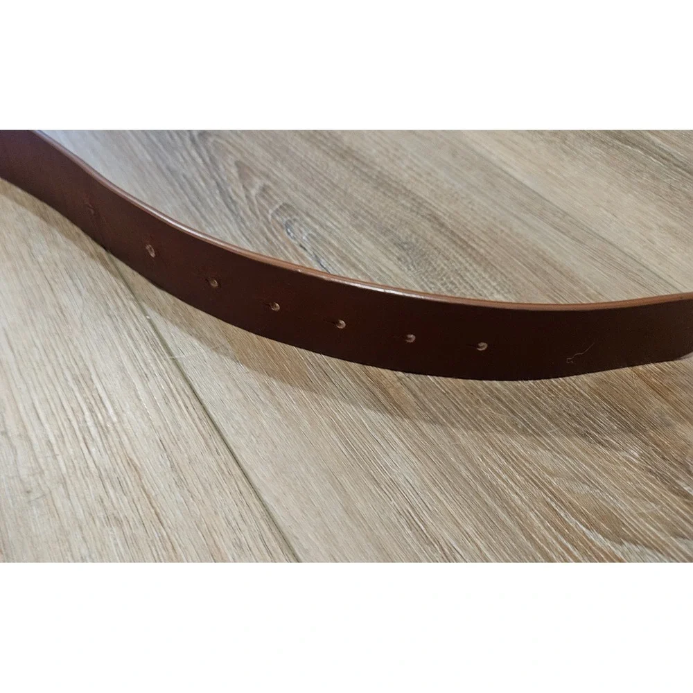 Gucci GG Marmont Brown Leather Belt Antique Gold Buckle 414516 Size 100 40